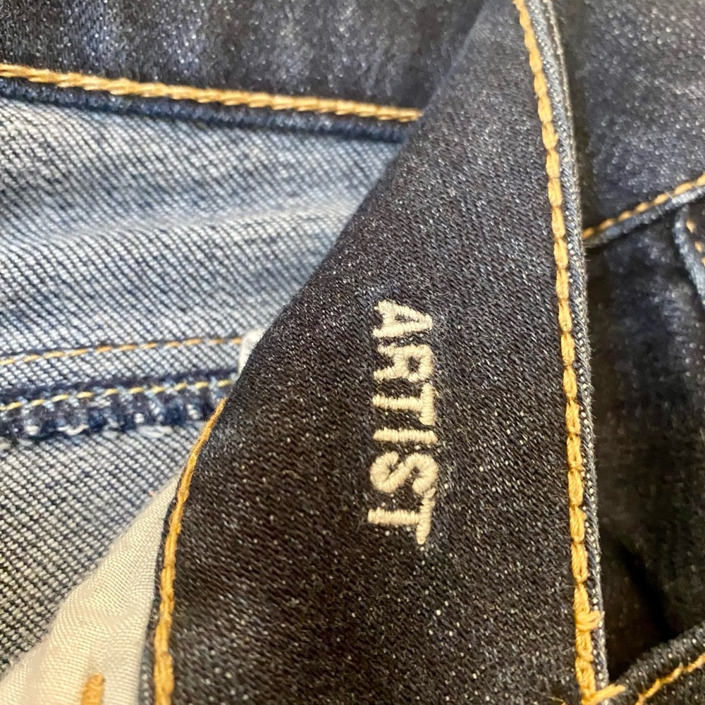 American Eagle Outfitters Dark Blue Flare Jeans - Picture 3 of 4